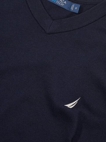Nautica Men's Big and Tall Navtech V-Neck Sweater in Kuwait