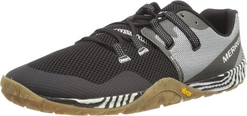 حذاء Merrell Trail Glove 6 Solution Dye - للرجال أسود/أبيض in Kuwait