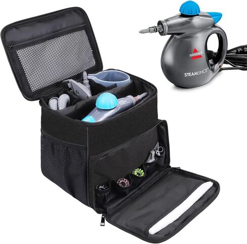 Adjustable Compartments Carry Bag Compatible with Bissell SteamShot Hard Surface Steam Cleaner 39N7V/39N7A,Travel Hand Bag with Extra Pockets for Accessories in Kuwait
