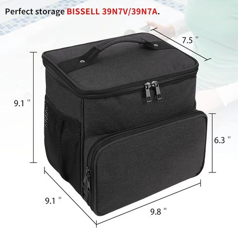 Adjustable Compartments Carry Bag Compatible with Bissell SteamShot Hard Surface Steam Cleaner 39N7V/39N7A,Travel Hand Bag with Extra Pockets for Accessories in Kuwait