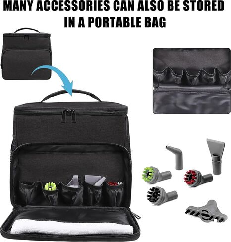 Adjustable Compartments Carry Bag Compatible with Bissell SteamShot Hard Surface Steam Cleaner 39N7V/39N7A,Travel Hand Bag with Extra Pockets for Accessories in Kuwait