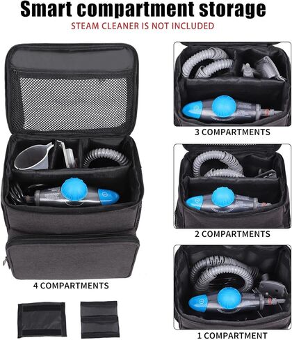 Adjustable Compartments Carry Bag Compatible with Bissell SteamShot Hard Surface Steam Cleaner 39N7V/39N7A,Travel Hand Bag with Extra Pockets for Accessories in Kuwait