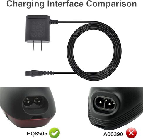 Replacement Charger for Philips Norelco HQ8505 7000 5000 3000 Series mg5750 mg7790 Electric Shaver Razor Beard Trimmer Power Supply Charging Cord in Kuwait