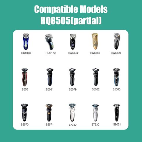 15V 0.36A Shaver Charger Cord Fit for Philips Norelco HQ8505 7000 5000 3000 9000 Series Electric Shaver Razor,Aquatec,Arcitec,Multigroom Beard Trimmer,Replacement Power Cord Adapter Supply for HQ8505 in Kuwait