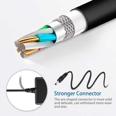 شاحن سلك طاقة 5 فولت من PwrON لماكينة حلاقة ريمنجتون PG525 PG6025 PG6060 PG6135 MB2500 سلك شحن لتشذيب اللحية مزود طاقة HK28UA-5.0-350 (6.6 قدم) in Kuwait