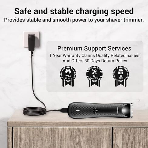 The Weed Whacker Nose and Ear Hair Trimmer Power Supply Charger Cord,Power Adapter Replacement Charger Fit for Manscaped Lawn Mower 3.0/2.0 Electric Groin Hair Trimmer Manscape. in Kuwait