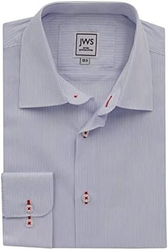 JustWhiteShirts Men’s Egyptian Cotton Non Iron, Stain Resistant Dress Shirt, Long Sleeve in Saudi Arabia