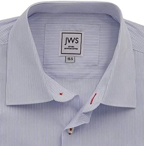JustWhiteShirts Men’s Egyptian Cotton Non Iron, Stain Resistant Dress Shirt, Long Sleeve in Saudi Arabia