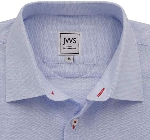 JustWhiteShirts Men’s Egyptian Cotton Non Iron, Stain Resistant Dress Shirt, Long Sleeve in Saudi Arabia