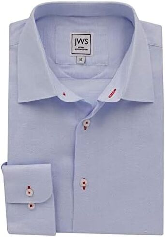 JustWhiteShirts Men’s Egyptian Cotton Non Iron, Stain Resistant Dress Shirt, Long Sleeve in Saudi Arabia