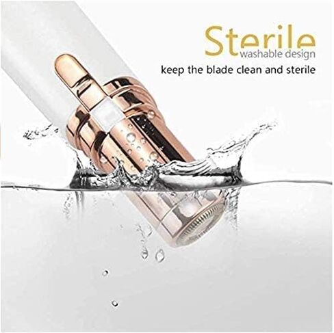 LA Beauty™ Hair Remover for Face, Women Facial Hair Trimmer, Great for Peach Fuzz, Chin, Upper Lip Hair, Ideal Gift for Women, Battery Included with Built-in LED Light (White)) in Saudi Arabia