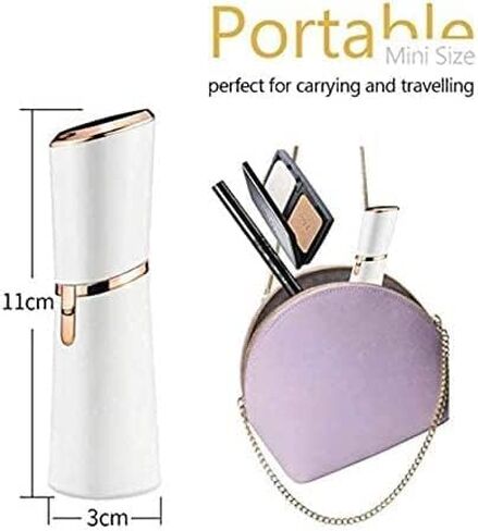 LA Beauty™ Hair Remover for Face, Women Facial Hair Trimmer, Great for Peach Fuzz, Chin, Upper Lip Hair, Ideal Gift for Women, Battery Included with Built-in LED Light (White)) in Saudi Arabia