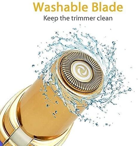 LA Beauty™ Hair Remover for Face, Women Facial Hair Trimmer, Great for Peach Fuzz, Chin, Upper Lip Hair, Ideal Gift for Women, Battery Included with Built-in LED Light (White)) in Saudi Arabia
