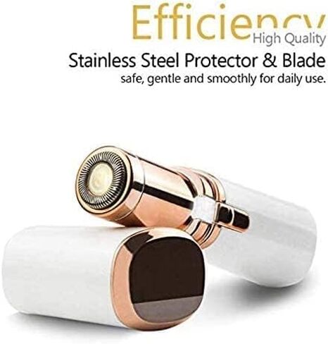 LA Beauty™ Hair Remover for Face, Women Facial Hair Trimmer, Great for Peach Fuzz, Chin, Upper Lip Hair, Ideal Gift for Women, Battery Included with Built-in LED Light (White)) in Saudi Arabia