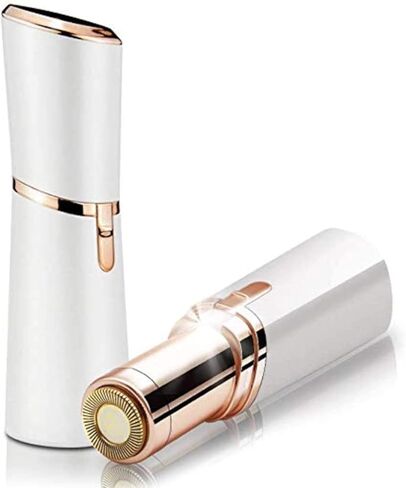 LA Beauty™ Hair Remover for Face, Women Facial Hair Trimmer, Great for Peach Fuzz, Chin, Upper Lip Hair, Ideal Gift for Women, Battery Included with Built-in LED Light (White)) in Saudi Arabia