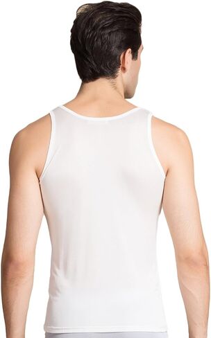 CLC Men's Mulberry Silk Camisole Sleeveless Shirt Tank Tops Knit Fabric in Kuwait