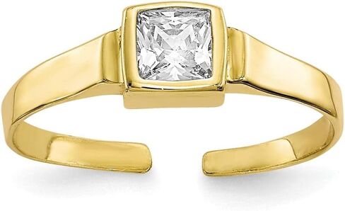 Million Charms 10k Yellow Gold CZ Toe Ring in Saudi Arabia