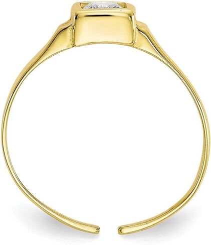 Million Charms 10k Yellow Gold CZ Toe Ring in Saudi Arabia