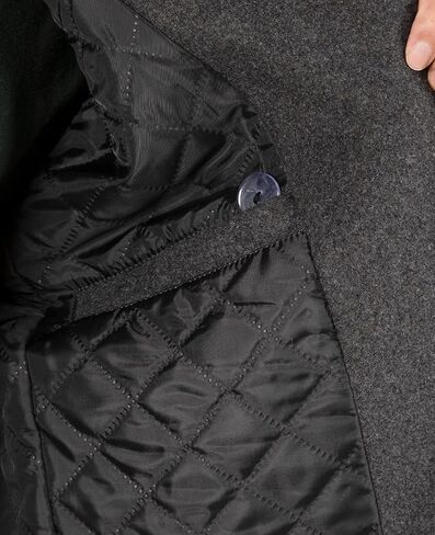 Bonnorth Men's Wool Blend Quilted Lined Double Breasted Pea Coat Winter Warm Classic Notched Collar Overcoat in Saudi Arabia