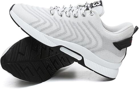 YUKTOPA Men's Elevator Sneakers Lace Up Sporty Sneakers 2.36 Inches Invisible Height Taller Elevator Shoes in Kuwait