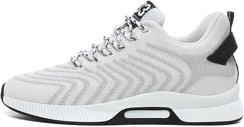 YUKTOPA Men's Elevator Sneakers Lace Up Sporty Sneakers 2.36 Inches Invisible Height Taller Elevator Shoes in Kuwait