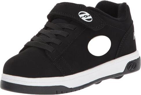 حذاء Heelys مزدوج للأولاد مقاس X6، أسود/أبيض، 3 in Kuwait