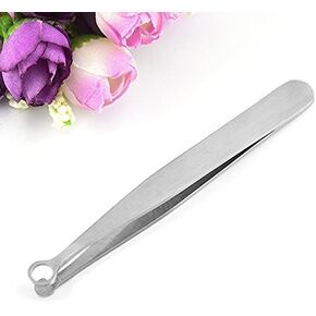 Hunato Nose Hair Trimming Tweezers Universal, Stainless Steel Eyebrow Trimmer Mini, Friendly Round Tip, No Mirror Needed Easy Cut, for Women and Men Noses, Sideburns, Brow, Body in Saudi Arabia