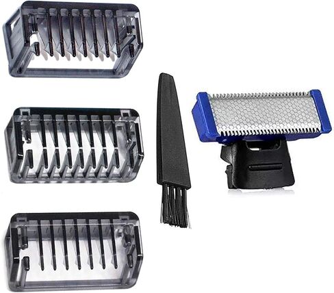 مشط ماكينة حلاقة الرأس لماكينة الحلاقة الكهربائية المنفردة، شفرات بديلة، أمشاط الأسنان، 3 قطع مع فرشاة in Kuwait