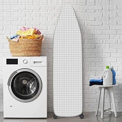Ironing Board Cover and Pad Fits 15" x54" Standard Boards, Resist Scorching and Staining, 4 Layers Thick Padding Iron Board Cover with Elastic Edge and 2 Fastener Straps in Saudi Arabia