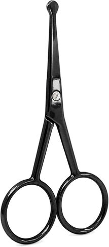 Professional Facial Hair Beard Eyelashes Ear Hairs Nose Hair and Moustache Stainless Steel Scissors Trimmer in Saudi Arabia