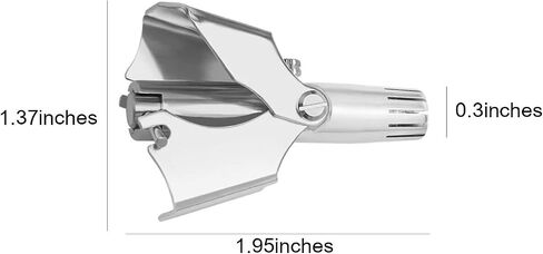 Enjcwer Stainless Manual Nose Hair Trimmer,No Batteries,Waterproof Painless Nose Hair Trimmer with 1 Cleaning Brush in Saudi Arabia