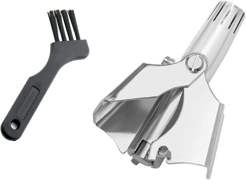 Enjcwer Stainless Manual Nose Hair Trimmer,No Batteries,Waterproof Painless Nose Hair Trimmer with 1 Cleaning Brush in Saudi Arabia