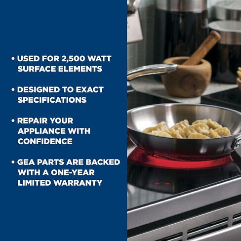 GE Appliances WB24T10025 مفتاح التحكم في عناصر السطح، 2600 واط in Kuwait