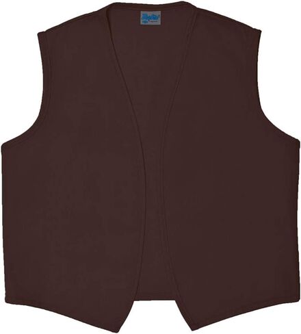 Averill's Sharper Uniforms Unisex Economy No Buttons or Pocket Vest, Medium(34-36), Brown in Saudi Arabia