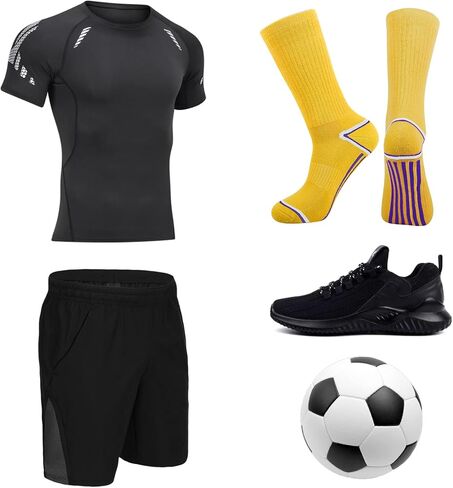 JOYNÉE Men's 6 Pack Athletic Performance Cushion Crew Socks for Training in Saudi Arabia