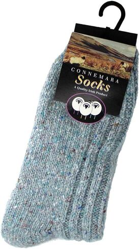 Connemara Irish Wool Blend Socks, Wool Socks for Men and Women, Made in Ireland in Saudi Arabia