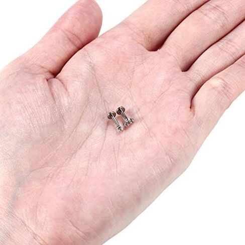 PEAKLINK Titanium Crystal Labret Studs16G Labret Jewelry Labret Internally Threaded Earring Helix StudsTragus Cartilage Conch Ear Piercing Body Jewelery Lip Monroe Studs 6 8 10mm in Kuwait