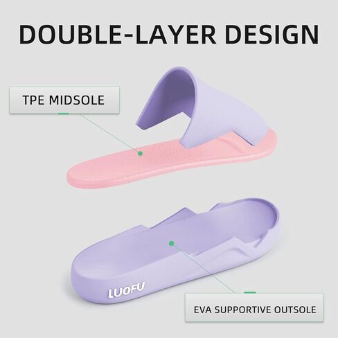 صنادل رياضية رجالية من LUOFU، مريحة وناعمة ومضادة للانزلاق، شباشب صيفية لدعم القوس وخفيفة الوزن للاستخدام الداخلي والخارجي in Kuwait