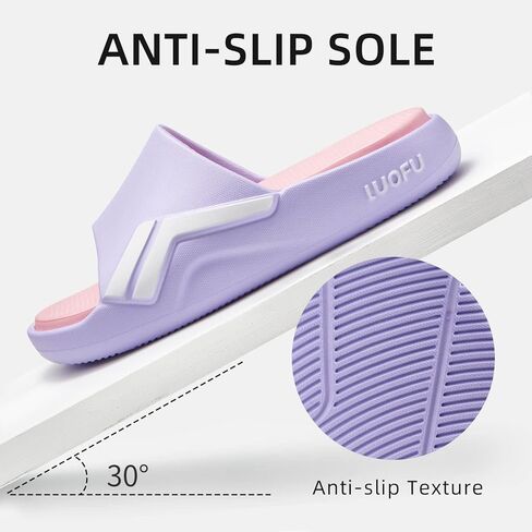 صنادل رياضية رجالية من LUOFU، مريحة وناعمة ومضادة للانزلاق، شباشب صيفية لدعم القوس وخفيفة الوزن للاستخدام الداخلي والخارجي in Kuwait
