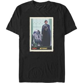 STAR WARS Big & Tall Mandalorian Training Begins Card Men's Tops Short Sleeve Tee Shirt, Black, 3X-Large in Saudi Arabia