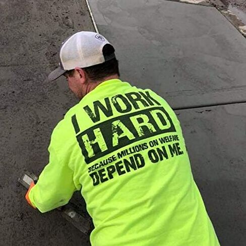 شركة التوريدات الأمريكية المسلحة - قميص عمل سلامة البناء المضحك Hi Vis/Hi Viz in Kuwait