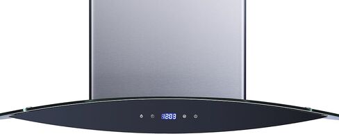 Winflo 30 In. Convertible Stainless Steel Glass Island Range Hood with Mesh Filter and Touch Sensor Control in Kuwait