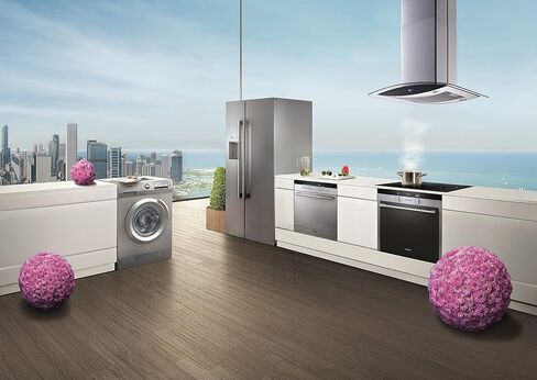 Winflo 30 In. Convertible Stainless Steel Glass Island Range Hood with Mesh Filter and Touch Sensor Control in Kuwait