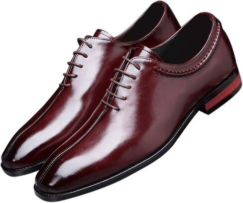 Mens Lace Up Dress Shoes Italy Prince Classic Modern Formal Leather Men Wholecut Oxford Shoes in Kuwait