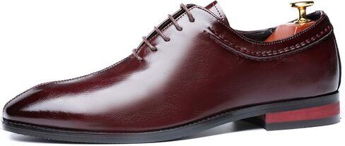 Mens Lace Up Dress Shoes Italy Prince Classic Modern Formal Leather Men Wholecut Oxford Shoes in Kuwait