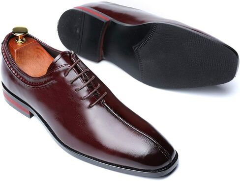 Mens Lace Up Dress Shoes Italy Prince Classic Modern Formal Leather Men Wholecut Oxford Shoes in Kuwait
