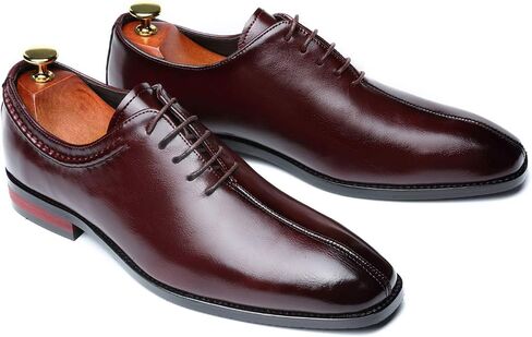 Mens Lace Up Dress Shoes Italy Prince Classic Modern Formal Leather Men Wholecut Oxford Shoes in Kuwait