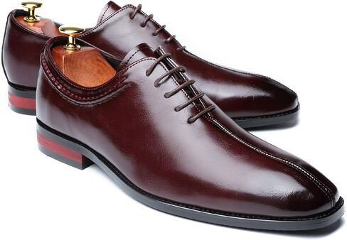 Mens Lace Up Dress Shoes Italy Prince Classic Modern Formal Leather Men Wholecut Oxford Shoes in Kuwait