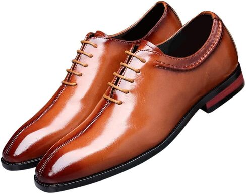 Mens Lace Up Dress Shoes Italy Prince Classic Modern Formal Leather Men Wholecut Oxford Shoes in Kuwait