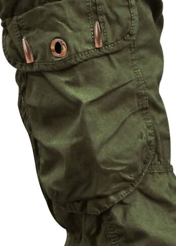 Mens 100% Cotton Tactical Pant Camping Hiking Army Cargo Combat Military Trouser in Saudi Arabia